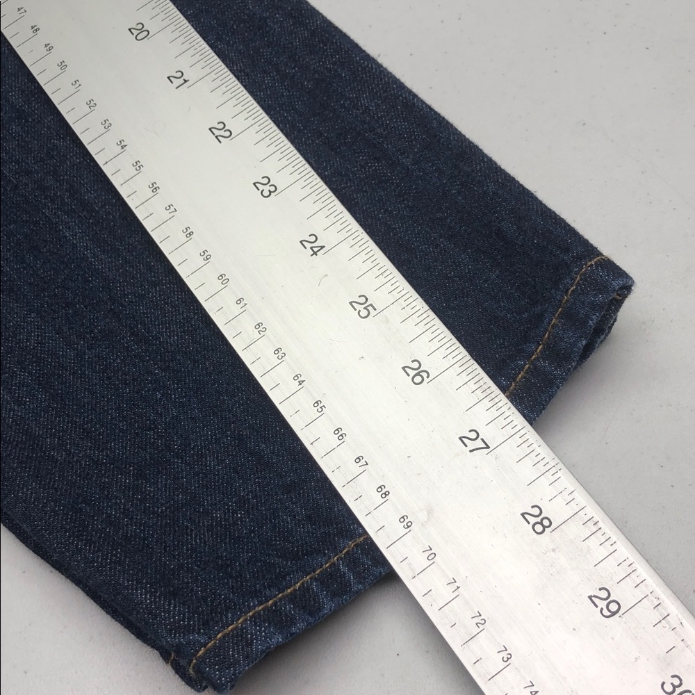 LIKE NEW UNIQLO WIDE LEG STRAIGHT JEANS 24x27 ⭐️ - Picture 12 of 13